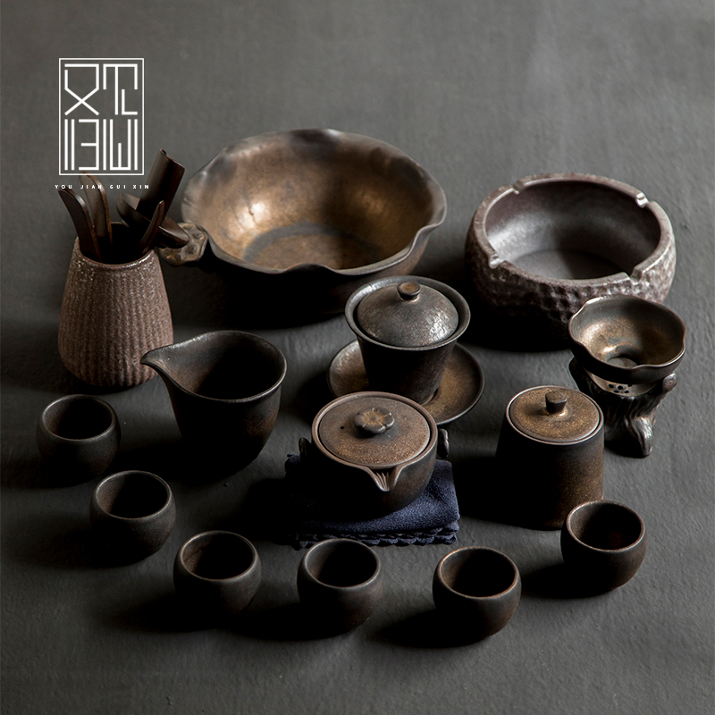 See also the hominin Gongfu tea furniture set tea tea tea teapot tea teapot Cameliao Chinese style home tea road retro