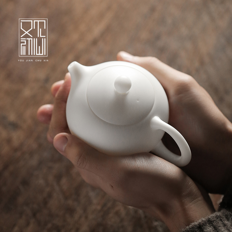 See also Guixin White porcelain Bian Xi Shi pot Dehua pure handmade kung fu small teapot single pot ceramic home