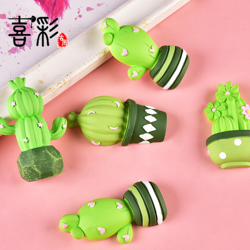 Hi color resin accessories drip glue cactus ornaments potted DIY handmade