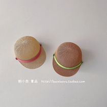 Bao Xiaoyu 2022 summer new Korean ins boys and girls hollow cotton thread weaving knight equestrian peaked hat