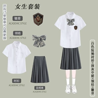 Рубашка, галстук-бабочка, значок