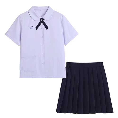 Студенческая юбка в складку, рубашка, форма, комплект, Таиланд, полный комплект