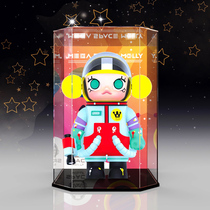 POPMART little painter acrylic creative six-sided display cabinet MEGA 400% 1000% SPACE MOLLY