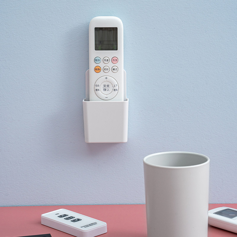 Wall-mounted remote control accommodating box Living room Home Nordic TV Air conditioning Remote control box bedside remote control containing shelf