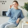 Đồ ngủ nữ Senma cotton mùa xuân và mùa thu Sinh viên tươi Hàn Quốc có thể mặc áo dài tay xù đồ lót