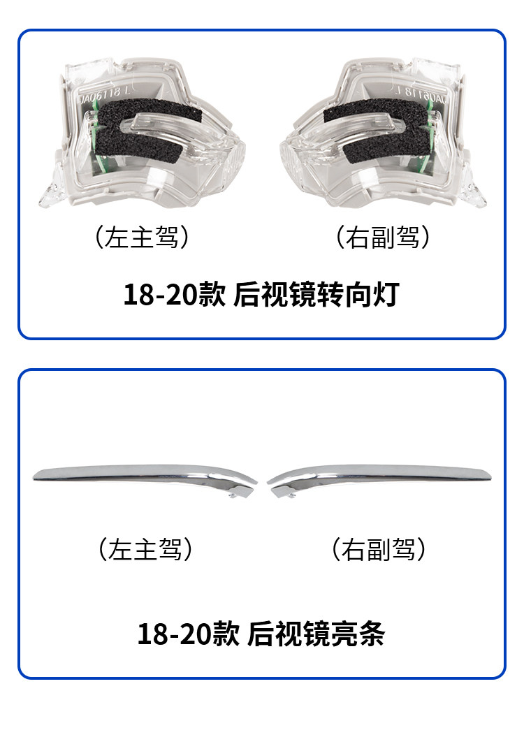 Suitable for 18-23 Toyota Camry rearview mirror housing exterior reversing lens frame turn signal accessories high quality