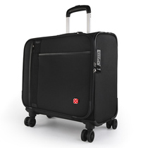 Swiss soldier knife pull rod box 18 inches travel business travel business all - way round suitcase password boarding box