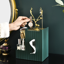 Tissue box light luxury elk living room coffee table porch luxury drawing box Nordic ins modern simple dining table ornaments