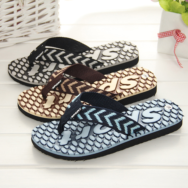 2017 người đàn ông mới của mùa hè cá tính flip-flops kéo vỏ nhỏ với cùng một bãi biển giày dép nam