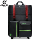 Вместительный и большой универсальный чемодан, телескопический самолет, сумка для путешествий, поворотные колеса