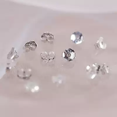 Yunbei S925 tremella cap tremella cap tremella buckle silver earplugs earrings ear back non-slip plug accessories accessories