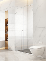 St. Cargred Pole Brief No rims lined with dry and wet separation of steel-made ultra white glass partition inside and outside flat door shower room
