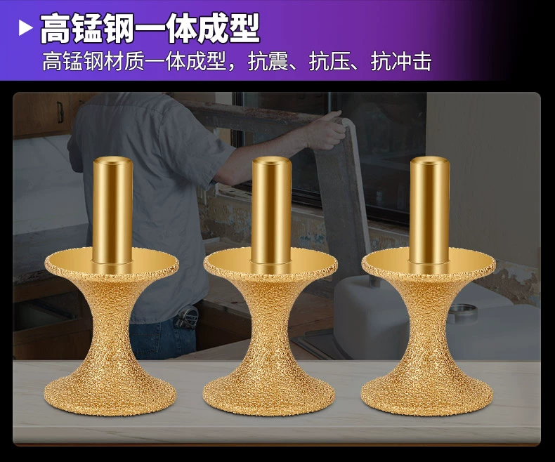 Dao phay đá thạch anh Máy cắt phi lê kim cương hàn Máy cắt cạnh La Mã ngỗng đá mềm đầu mài đá cắt cạnh mài chiêng mài đá đá mài tường