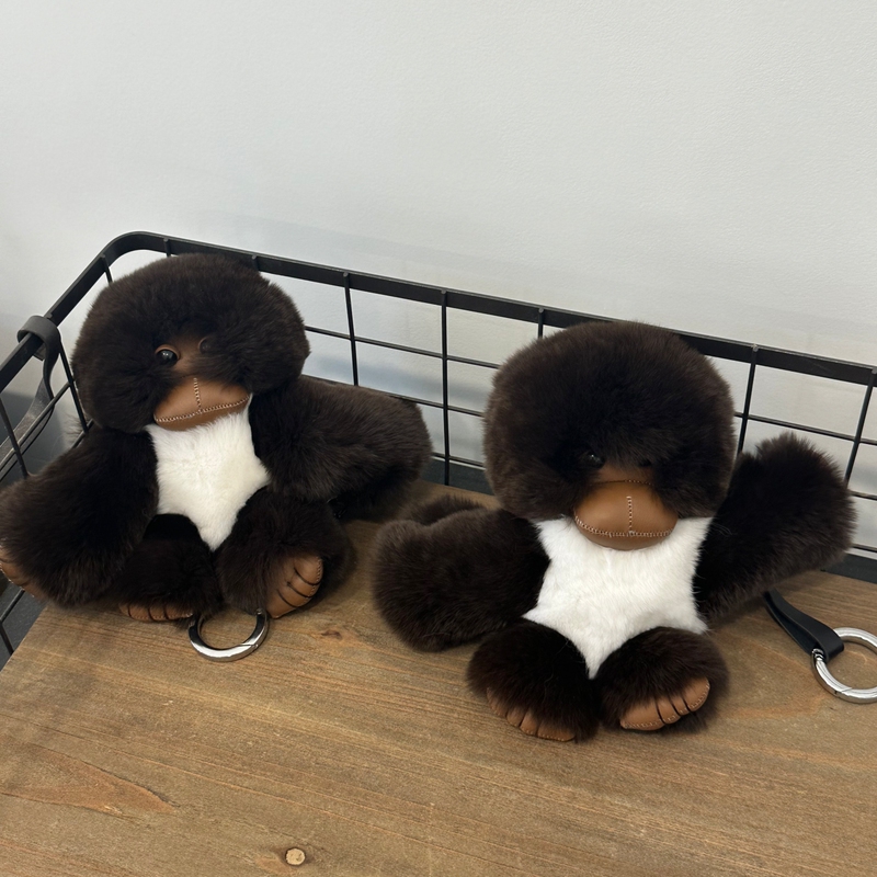 Cute Plush High-End Car Keychain Gorilla Bag Pendant Cute Plush High-End Car Keychain Gorilla Bag Pendant
