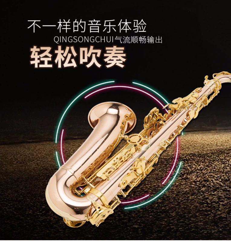 Phốt pho đồng được chạm khắc alto saxophone Nhạc cụ phương Tây saxophone gió E-người lớn mới bắt đầu chơi thực hành FAS-788