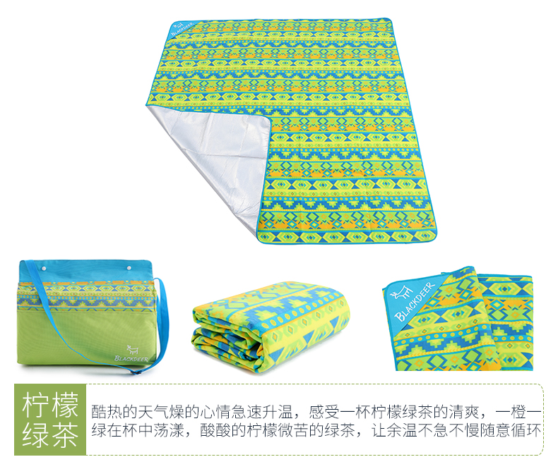 Hươu đen mới dã ngoại mat di động ngoài trời Flocking dã ngoại trẻ em dày đệm từ pad cỏ pad cắm trại - Thảm chống ẩm / Mat / Gối thảm xốp xpe hàn quốc