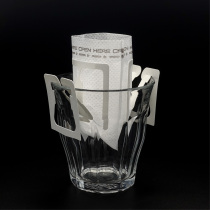 Hanging coffee filter bag filter paper bubble hanging Cup disposable Japanese 100 pieces 4 packs portable self-sealing zipper