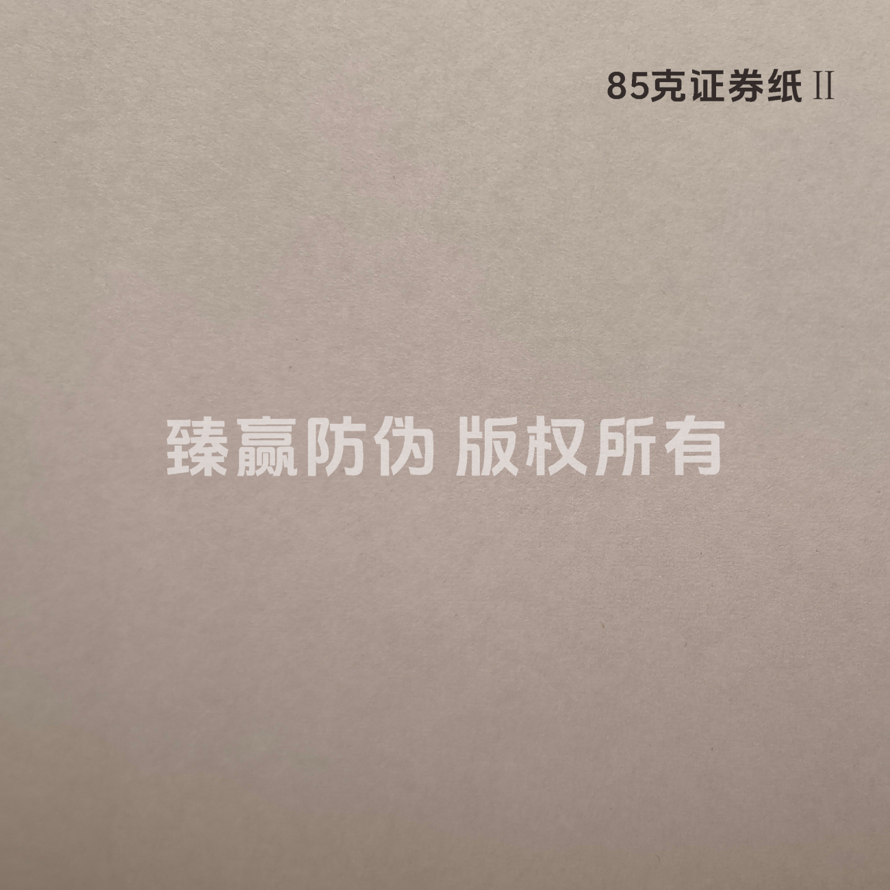 85克证券纸Ⅱ