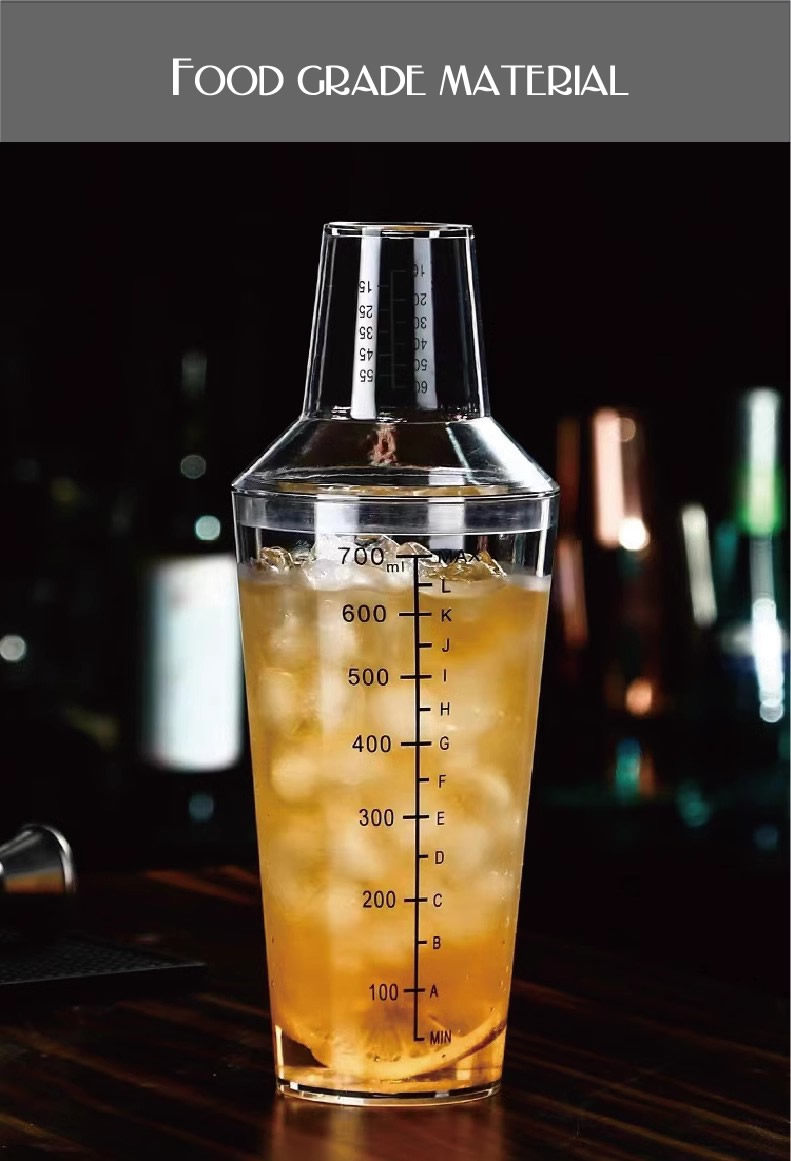 Ведра для мойки 洗车调液壶雪克杯pc树脂塑料手摇配液带刻度带盖量杯洗水桶700ml Nvixs