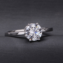 PT950 platinum diamond ring wedding Diamond Diamond ring female proposal diamond ring classic Corolla six claw custom