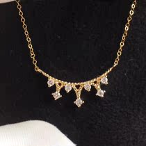18K gold lace crown diamond necklace pendant woman customised