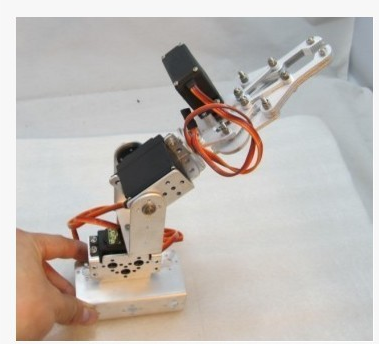 Three 3 degrees of freedom manipulator arm MG996R steering wheel clamping mechanical claw robot metal