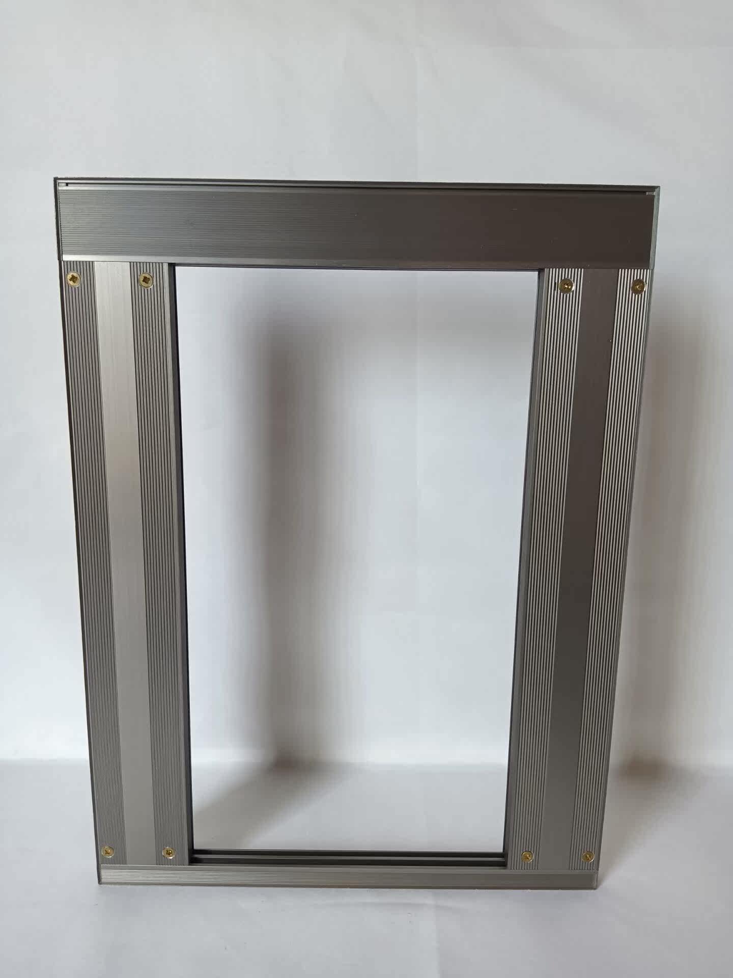 Foshan full hidden 3mm rock slab cabinet wardrobe cabinet door panel custom-made domestic matte gray handle rock slab door panel