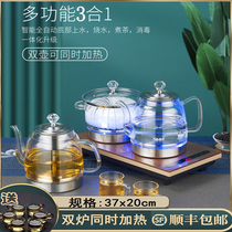 Automatic bottom pumping water and electric kettle Building tea table dedicated glass tea table in one kung fu tea stove preservation temperature