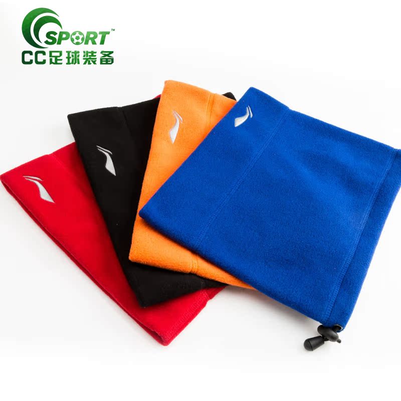 Li Ning bib thể thao nam ngoài trời lông cừu ấm lót mùa thu và mùa đông bóng đá đào tạo mũ cổ áo khăn thể thao khăn ống nam đa năng