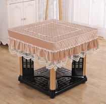 Mahjong machine cover cloth table cloth cover new table cloth anti-dust cover sub-cloth art tea table baking fire cover square home
