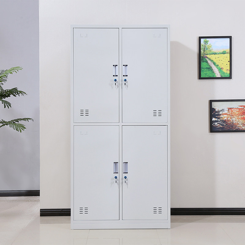 Three-flower four locker staff dormitory steel steel steel cabinet bathroom gymlock wardrobe with lock cabinet