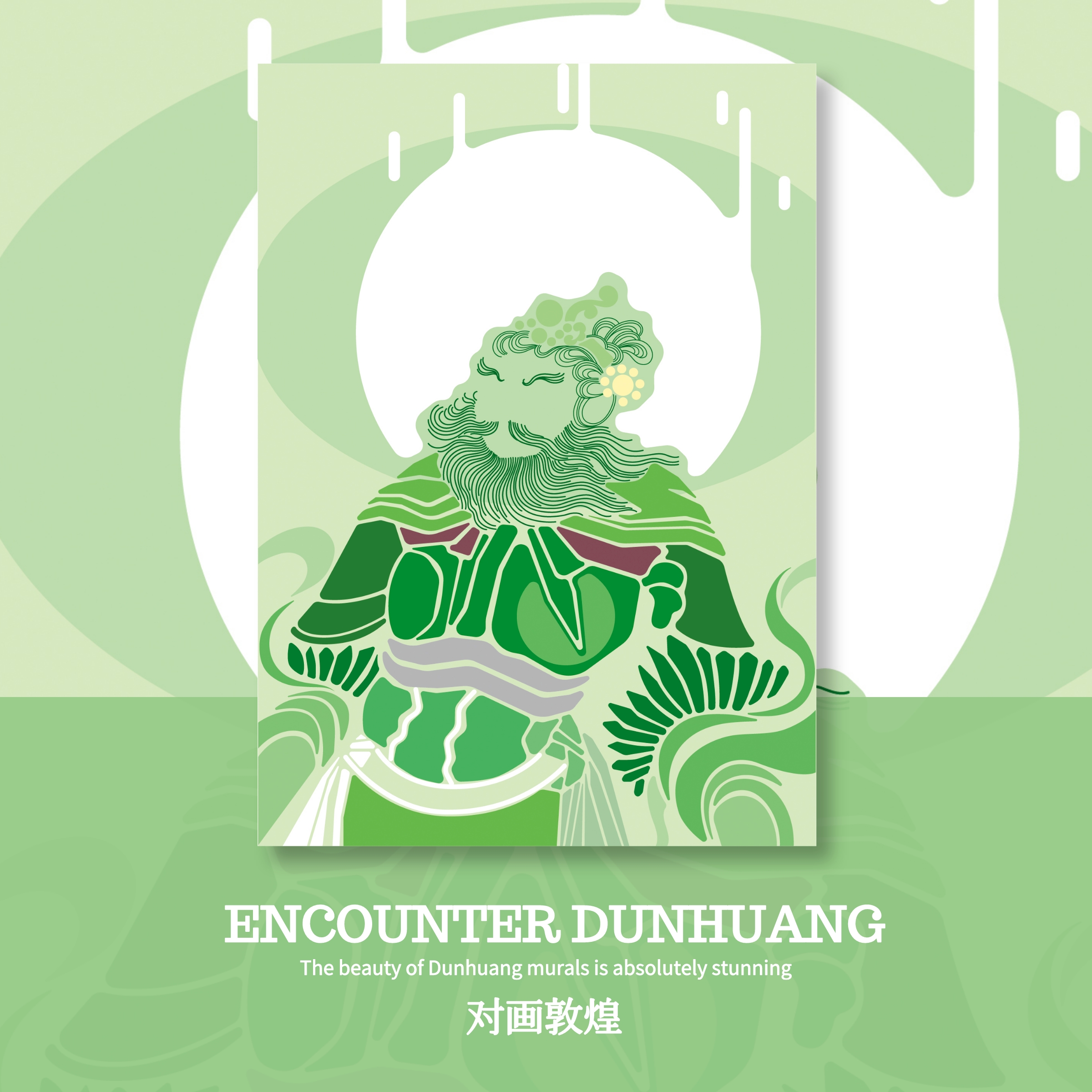 Oriental Mikey Dunhuang Postcards 6 Zhang suits Treasure Edition Envelope Letter Paper Gift Original Hand-painted Design Greeting Card