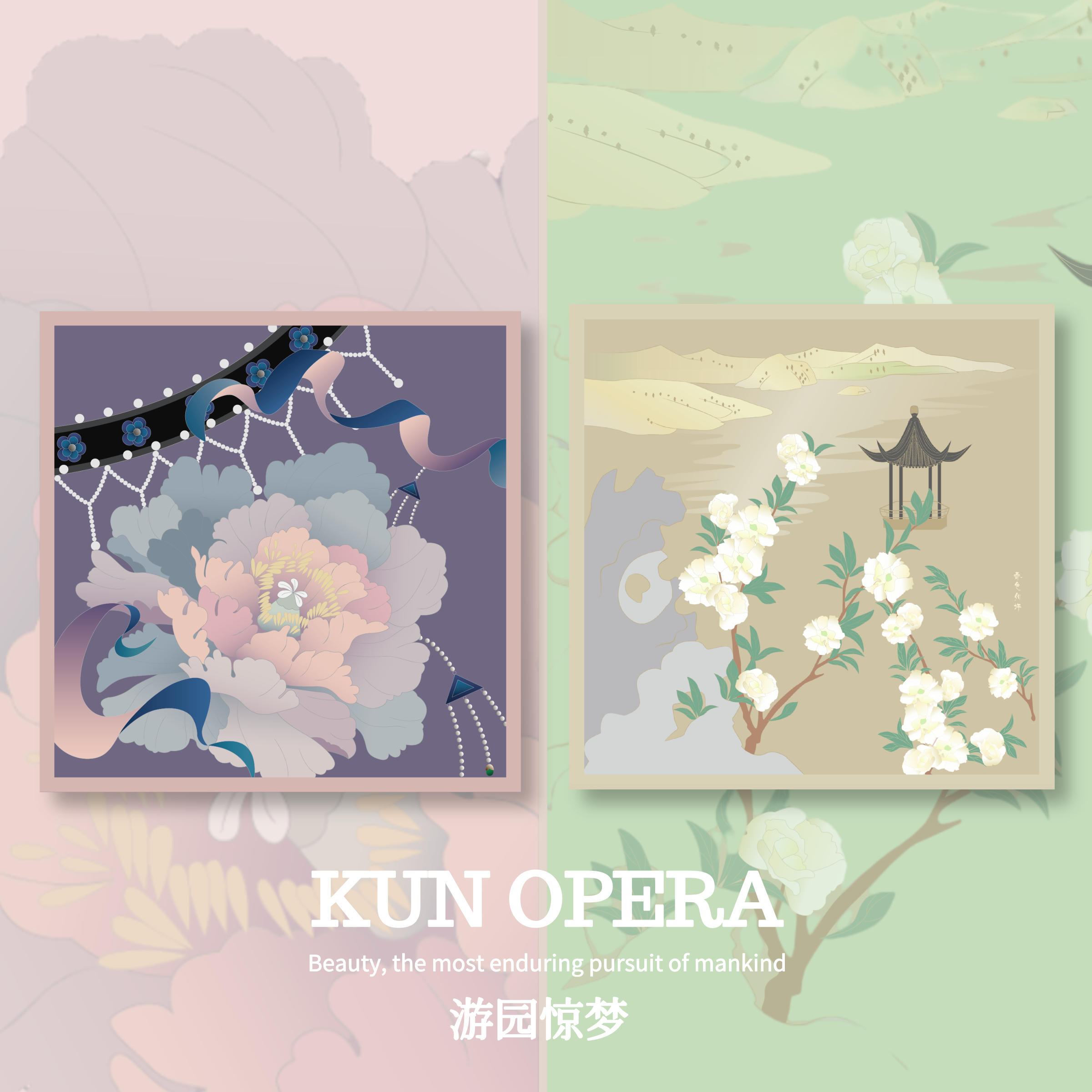 (New Year's Eve present) Oriental Miles Original design Handpa 2 Finely Packed Gift Boxes Pure Cotton Handkerb Hair with Gift