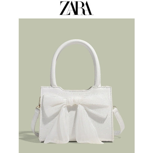 Zara, портативная небольшая небольшая сумка с бантиком, сумка через плечо, сумка на одно плечо, коллекция 2022, премиум класс