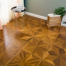 Паркет 缅甸柚木多层实木拼花地板新三层实木复合地板地热15mm地暖环保e0