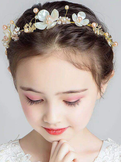 女童花环头饰小女孩儿童头花饰品公主森女系新娘伴娘花童发饰演出