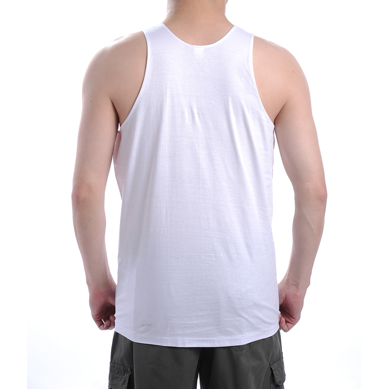 Mùa hè người đàn ông trung niên nam cotton trắng vest trung niên ông già áo ông nội lỏng cũ đổ mồ hôi cha vest