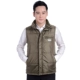 Mùa thu và mùa đông nam trung niên cotton vest nam trung niên vest nam ông già cotton ấm áp vest cha mặc bên ngoài mặc áo khoác không tay