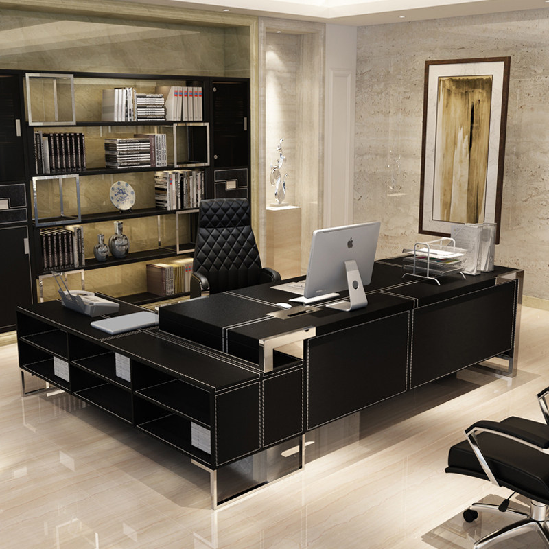 Office furniture Furniture Light Extravagant Bosses Table Presidents Table Brief Modern Atmosphere Pibandae Fashion Manager Table Chairs