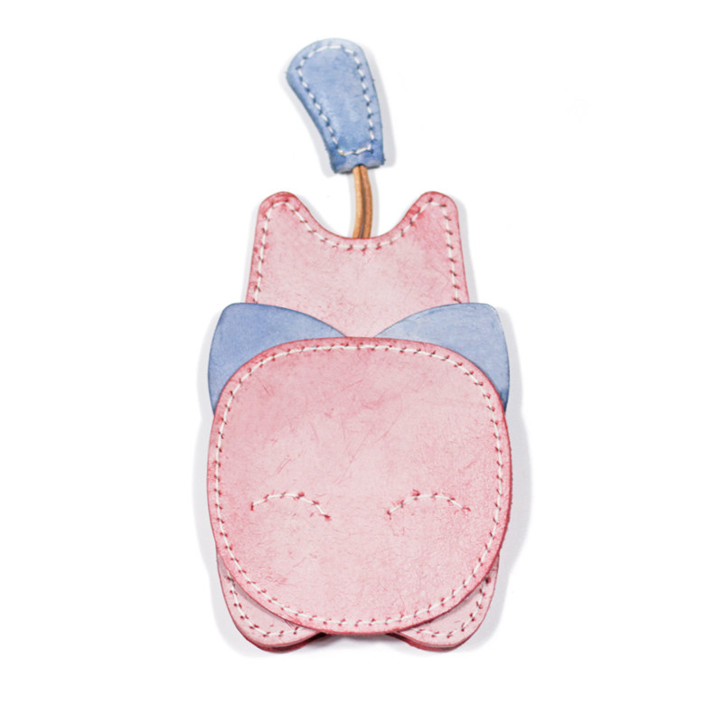 Kitty Key Bag Woman Cute Large Capacity Universal Genuine Leather Handmade Net Red Car Lock Spoon Bag Creative Pull-out Man