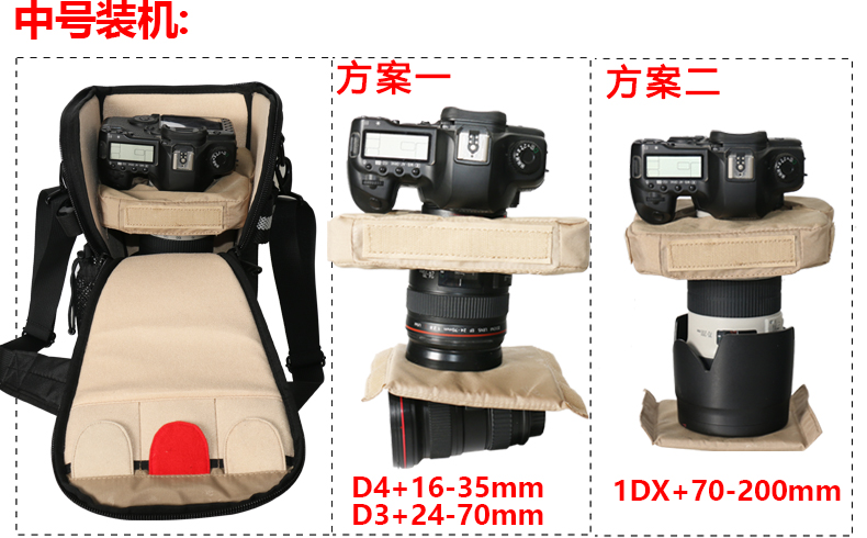 Bảo Luo ống kính 70-200 150-600 200-500 tele túi Nikon túi máy ảnh máy ảnh SLR vai đôi - Phụ kiện máy ảnh kỹ thuật số túi máy ảnh vintage