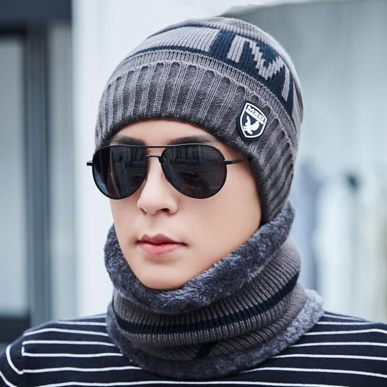 Autumn Winter Outdoor Co-Size Extra-large Out Hair Hat Teen Hat Boy Handsome Boy Handsome for Anti-chill Fashion Baotou