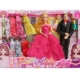 Shanmei Barbie Family Set Nam và Nữ Cặp đôi Bạn bè Công chúa Búp bê Trang trí đám cưới Đồ chơi cô gái - Búp bê / Phụ kiện