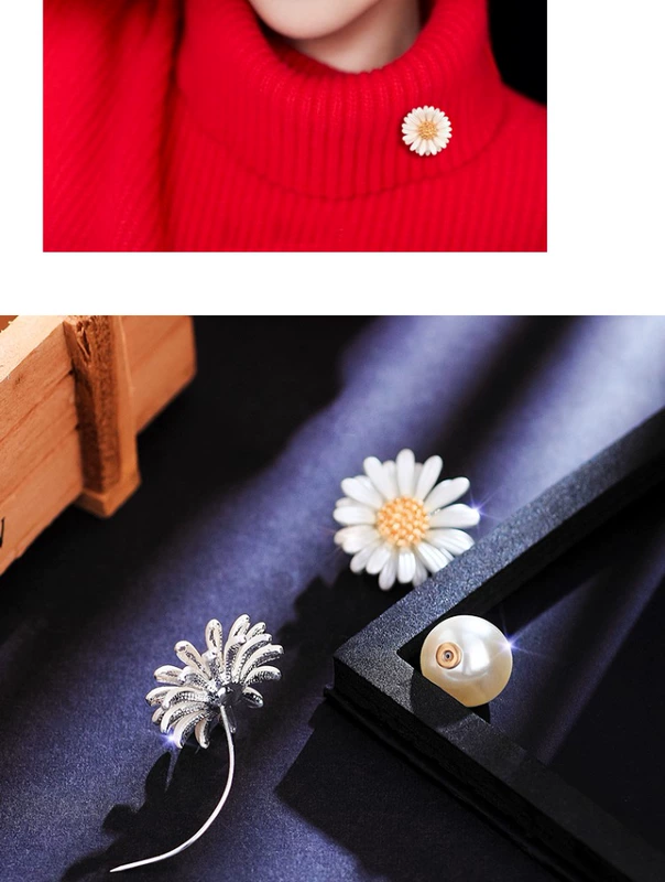 Chất lượng tốt hoa mặt trời hoa cúc chống thất bại phụ kiện nữ áo khoác corsage ghim cardigan Nhật Bản và Hàn Quốc dễ thương học sinh - Trâm cài