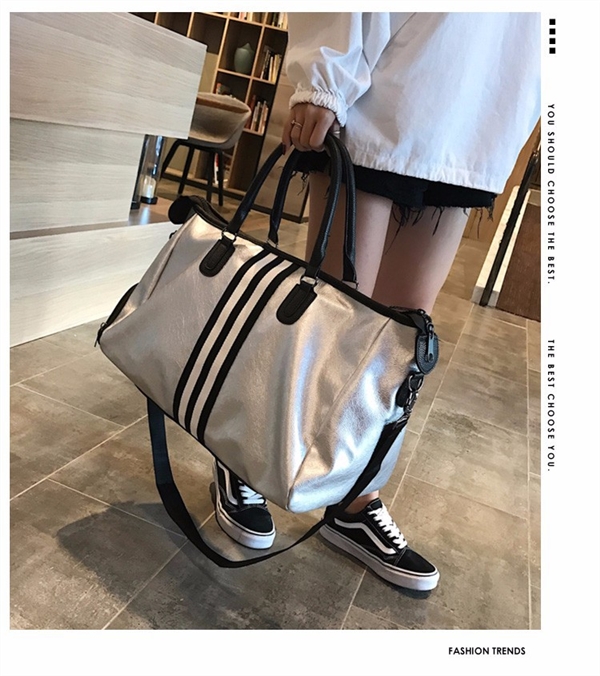 Túi du lịch Ribbon mới Túi thể dục công suất lớn Túi du lịch khoảng cách ngắn Túi du lịch Unisex - Túi du lịch túi mcm