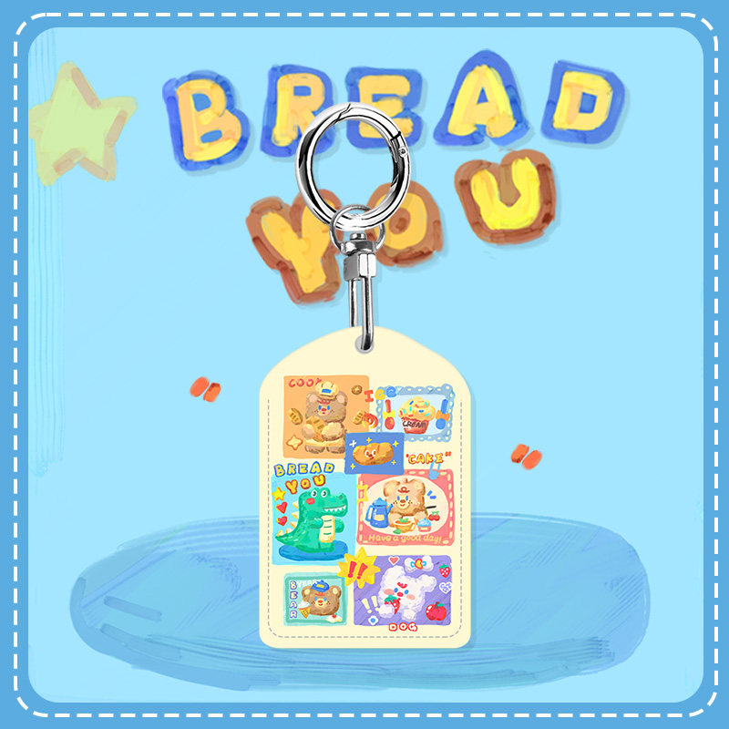 In oil painting small rectangular water droplet card sleeve small rectangular water drip card sleeve elevator access control card keybutton woman