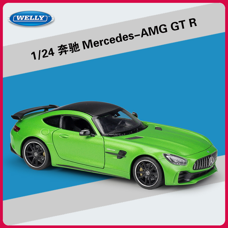 Wiley's new 14-year-old 1:24 Benz AMG GT R roadster emulated alloy car model toy gift