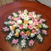 Hotel table flower simulation Flower Platform flower fake flower hotel table simulation flower Round Turntable flower round table flower