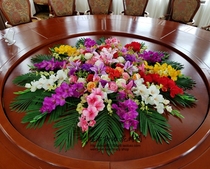 Hotel table flower arrangement simulation flower Round Table Table Table table flower restaurant table decoration floral ornaments fake flower