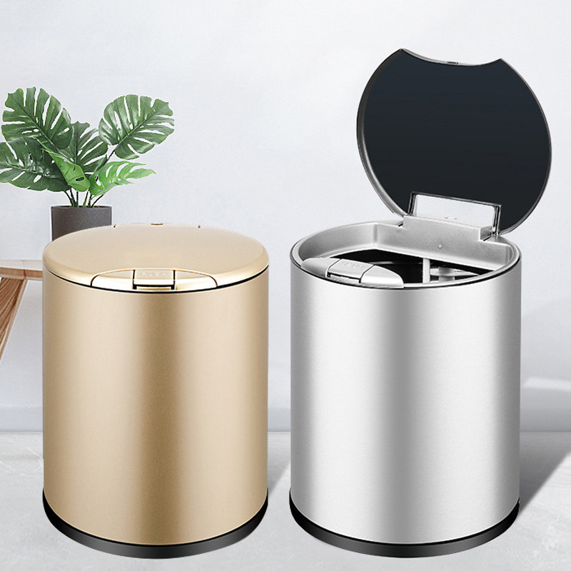 Intelligent induction tea bucket stainless steel tea dreg bucket household tea set accessories waste water bucket with water pipe suction ball